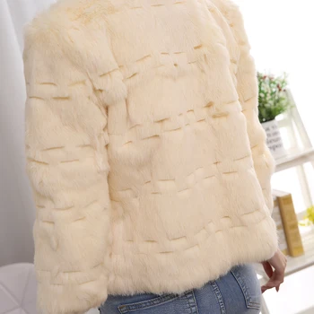 Moda noua haină de blană naturală pură blana de iepure blana scurta haină de nurcă