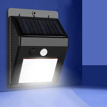 100 LED Lumina Solara de Perete în aer liber Solare Lampă cu Senzor de Mișcare Alimentat cu energie Solară rezistent la apa lumina Soarelui Lumina Strada pentru Decor Gradina