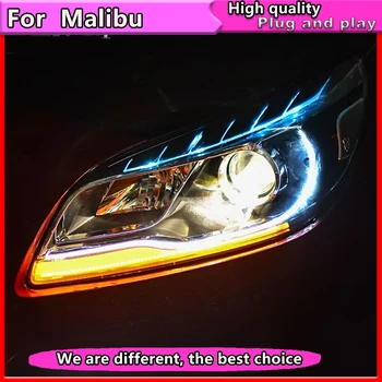 Styling auto faruri de Asamblare Pentru Chevrolet Malibu faruri 2012-Malibu far cu led-uri Lampa cu led drl proiector far