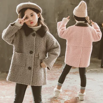 Copii Fată Palton 2020 Iarna Copii Jacheta Pentru Fete Haină De Lână Toamna Gros Cald Fete Geaca De Îmbrăcăminte Exterioară 4 6 8 10 12 13 Ani