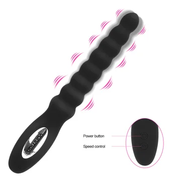 10 Viteza Anal Vibrator Anal Margele Masaj de Prostata Dual Motor Butt Plug Stimulator USB de Încărcare Vibratoare Jucarii Sexuale Pentru Barbati Femei