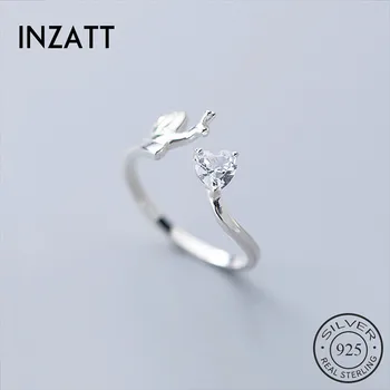 INZATT Real 925% de Argint Zircon Melci Inel Reglabil Pentru Femei de Moda de Petrecere Minimalist Bine de Bijuterii Accesorii Drăguț