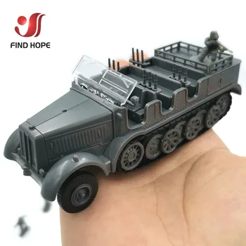 1:72 Sd.Kfz. 7 Half-Track Vehicul Militar din Plastic Asamblare Model de Mașină Blindată +10buc Soldați MODEL