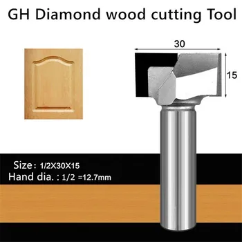 Diamant, pentru prelucrarea lemnului instrument PCD cuțit de curățare jos router biți pentru CNC lemn T tip de slot de frezat foraj gravură cutter