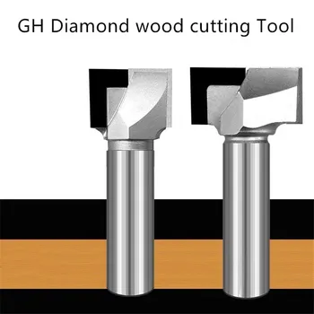Diamant, pentru prelucrarea lemnului instrument PCD cuțit de curățare jos router biți pentru CNC lemn T tip de slot de frezat foraj gravură cutter