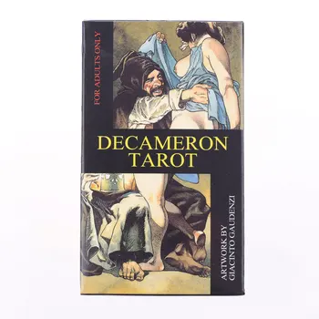 Decameron Cărți De Tarot Englezesc Complet Jocuri Clasice De Bord Carduri Imaginativ Oracle Divinație Tarot Joc De Grăsime