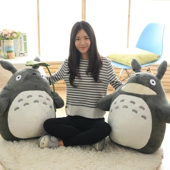 30-70cm Fată Anime Drăguț Jucării pentru Copii Totoro Papusa de Mari Dimensiuni Perna Moale Totoro Jucărie de Pluș, Păpuși pentru Copii Ziua de nastere Cadou de Desene animate Acasa