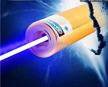 Mare Putere Militară 1000000m 450nm Lanternă Puternică Focalizare Reglabilă Laser Albastru Pointer Lazer Torță Arde meci țigară aprinsă