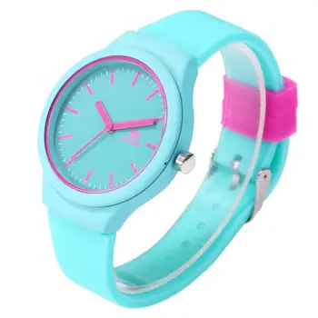 Femei Ceas de Bomboane colorate din Silicon Simple Scară Digitale Ceasuri Doamnelor Ceas Silicon Curea Femei Cuarț Ceas reloj mujer