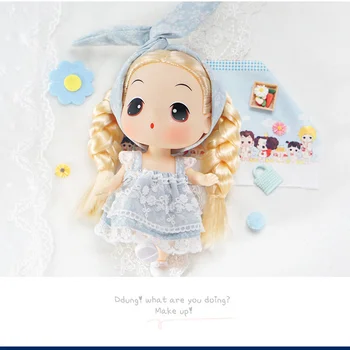 18cm Coreea de Silicon Confuz Ddung Păpuși de Moda Simulare urechi de Iepure Printesa pentru Copii Colectia de Jucarii Pentru Fete Cadou