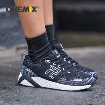 Onemix Retro Barbati Pantofi De Alergat Reflectorizantă De Sport În Aer Liber Pentru Femei Pantofi De Mers Pe Jos Respirabil Tricotate Formatori Adidasi Unisex