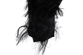 Sexy Negru Cu Pene Stele Clubwear Camasa Barbati 2020 Scena Balului Dress Shirt Mens Petrecere Cina Eveniment Bal Cămașă De Sex Masculin Combinezon Homme