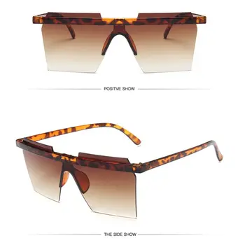 NOUA Epocă Supradimensionat Pătrat UV400 Plaja ochelari de Soare pentru femei Brand de Lux de Mare Cadru Soare pentru bărbați Ochelari de sex Feminin Nuante de conducere