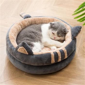 Universal Super Moale Pat Câine de Companie Canisa Rotund-Sac de Dormit Lavabil Șezlong Cat Casa Iarna Cald Canapea Cos pentru Caine-Pisica