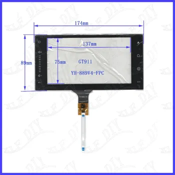 ZhiYuSun ping YH-889V4 174*89compatible 6.2 inch ecran Capacitiv de sticlă Pentru GPS AUTO 174mm*89mm GT911