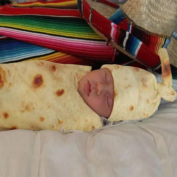 De înaltă calitate Burrito Pătură Copil Tortilla Făină de schimbare de Scutece Patura de Dormit Înfășa Folie Pălărie 8.4 gg