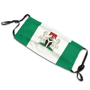 Reutilizabile Nigeria Steagul Și Stema Masca De Fata Masca Bărbați Femei Anti Ceata Praf De Protecție Respiratorie Mufla