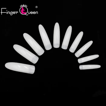 Sfaturi de unghii 500 Buc Nude/Natural Sfaturi de Unghii UV Gel franceză Unghii False Potrivit pentru Salon Profesional sau Uz casnic Sfaturi de Unghii Acrilice