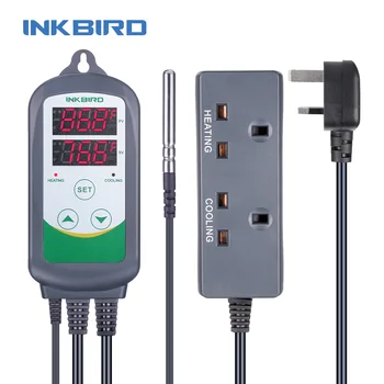 Inkbird UK Plug ITC-308 Display Digital Temp Controler cu Sonde Disponibile pentru Vina de Alarmă și de Calibrare pentru Acasă Berii etc.