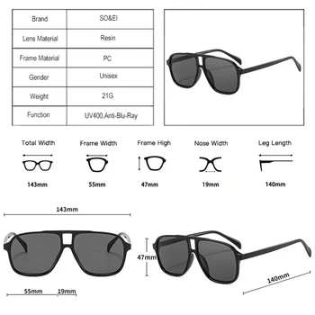 DECI&EI de Moda Pătrat Dublu Poduri ochelari de Soare Femei Clar Anti-Blu-Ray Lentile Ochelari Bărbați Ochelari Cadru Ceai Gradient Nuante UV400
