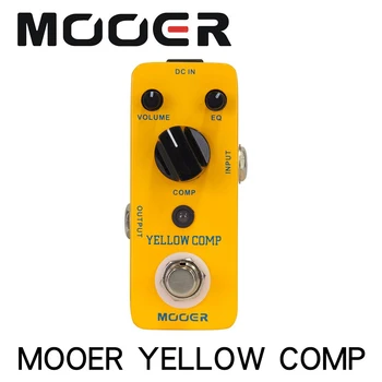 Mooer MCS2 Galben Comp Micro Mini Optic Compresor Pedala de Efect pentru Chitara Electrica True Bypass