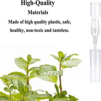 120Pcs Transparent Gol Spray Flacoane de 3 ml din Plastic Mini Reîncărcabile Recipient Gol de Containere Cosmetice