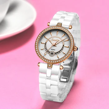 SUNKTA Cuarț Femei Ceasuri Ceramica Ceasuri Femei Top Brand de Lux Doamnelor Boutique Brățară Ceas de sex Feminin ceas Reloj De Dama