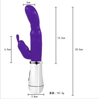 Erotic G Spot Vibrator Rabbit Vibrator Jucarii Sexuale Pentru Femei Dual Adult Vibrații Vagin, Clitoris Masaj Anal Plug Dop De Fund
