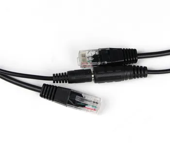 POE cablu Adaptor Pasiv Conectori de Alimentare cablu Ethernet PoE Adaptor RJ45 Injector + Splitter Kit 12V 24V 36V