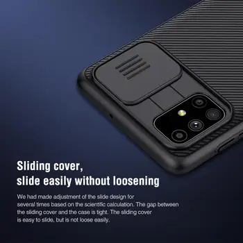 NILLKIN Camera de Caz de Protecție pentru Samsung Galaxy M51 caz Slide Proteja Capacul CamShield capacul din Spate Versiune Globală cazuri