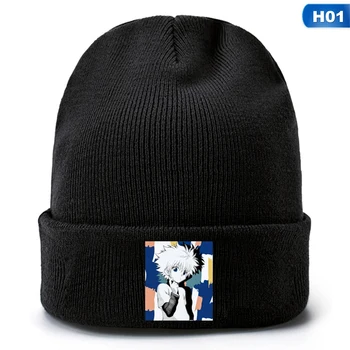 2020 Iarna Anime Hunter X Hunter Pălării De Tricotat Pentru Om Femeile Cosplay Capace Cald Capota Unisex Casual Capac
