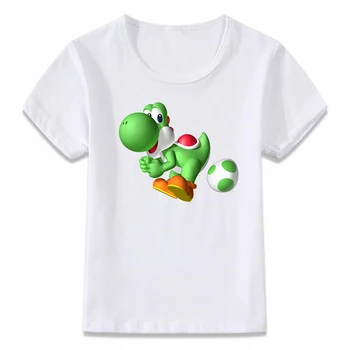 Haine copii Tricou Mario și Yoshi Drăguț Amuzant pentru Copii T-shirt pentru Baieti si Fete Copilul Shirt Tee oal242