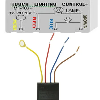 220 V Touch Control Iluminare Senzorul Comutatorului Lămpii de Dimmer cu Halogen Tungsten LED 150W