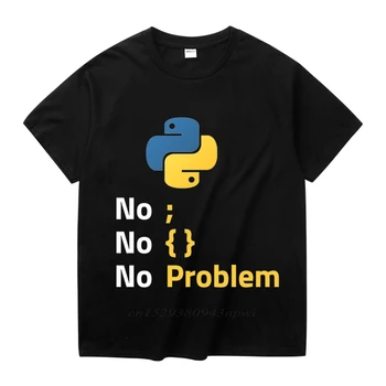 Computerul Limbajul De Programare Python T Shirt Design Pentru Cod Programator Homme Crewneck Tee Cămașă Camiseta