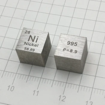 8,64 g Ni De 99,5% Puritate Mare de Nichel Metalic Nichel Periodice Cub Element Hobby Display Colecție de 10*10*10mm