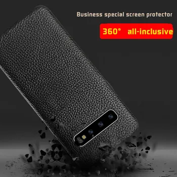 Pentru Samsung Galaxy S10 Piele naturala caz telefon din piele Pentru s10Plus textura de crocodil Capacul din Spate Capa pentru galaxy S10e