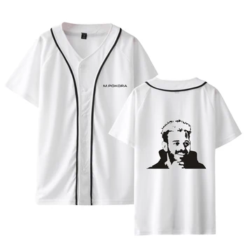 M. Pokora Printuri de Moda de Baseball T-shirt Femei/Bărbați de Vara cu Maneci Scurte Tricou 2020 Vânzare Fierbinte Casual Streetwear Haine
