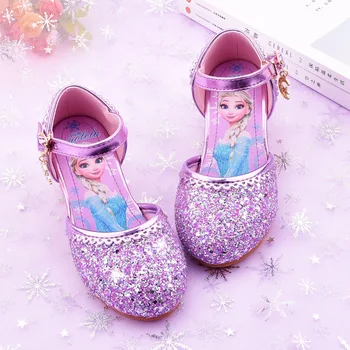 Disney Fete Singure Pantofi Aisha Printesa Pantofi Baotou Sandale Aisha Cristal Pantofi Fetite Tocuri Inalte Pantofi Catwalk Show