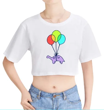 Moda Tipărite Femei Culturilor Topuri de Vara cu Maneci Scurte T-shirt 2020 Vânzare Fierbinte Fete Casual Streetwear tricouri