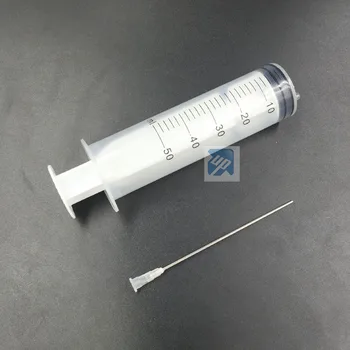 8pcs 50ML seringă injector pentru reumplere cartus cerneala CISS CSI cu ac lung de 10 cm