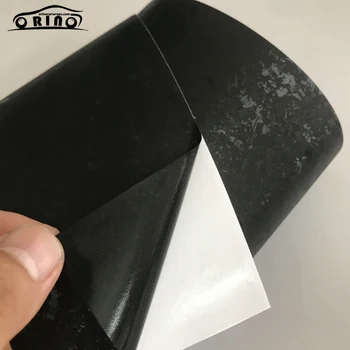 Oțel titan Negru de Vinil Folie Auto Folie Folie Cu Bule de Aer Liber DIY Styling Auto Autocolant Decal Ambalaj