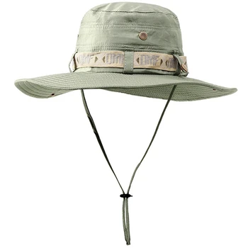 În aer liber, Pălărie de Vară pentru Bărbați Găleată Pălărie Topee UV-Protecție Oameni de Protecție solară Pălărie stil coreean de Munte, Alpinism, Pescuit Pălărie