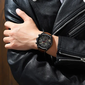 Nouă Bărbați Ceas CURREN Top Brand de Lux pentru Bărbați Cuarț Ceas Barbat Cronograf Sportului Militar Data Ceas Relogio Masculino