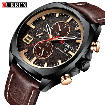 Nouă Bărbați Ceas CURREN Top Brand de Lux pentru Bărbați Cuarț Ceas Barbat Cronograf Sportului Militar Data Ceas Relogio Masculino