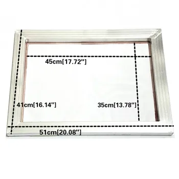 1 buc serigrafie Cadru din Aluminiu Întins 41cm*51cm Cu Alb 32T-120T de Mătase de Imprimare ochiurilor de Plasă din Poliester pentru Circuite Imprimate