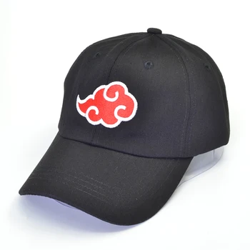 Iubitorii de Anime Akatsuki capac Tata Pălărie Uchiha Familie Logo Bumbac Broderie Sepci de Baseball Bărbați femei Snapback Hat Red Cloud