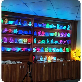3D LED Lumina de Noapte Dinozaur Serie Lampa 16Colors Schimba lumina de Noapte de la Distanță de Control Lămpi de Masă Jucarii Cadou Pentru Copilul Acasă Decorare