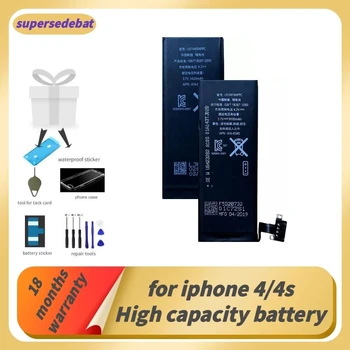 Supersedeba pentru Iphone 4s Baterie Iphone 4 pentru Apple Iphone 4 4s Bateria Originală 0 Ciclul de Baterii de Telefon Instrumente de Reparare