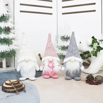 Crăciun fericit Ornamente Papusa Cadou 2020 Decoratiuni Xmas pentru Decor Acasă 2021 An Nou Fericit Copii Mos Craciun Cadou