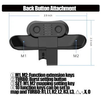 Pentru Controller PS4 Padele Pentru Playstation 4 Buton de Fixare Pentru DualShock4 Joystick-ul din Spate Extensia Cheile Turbo Accesery